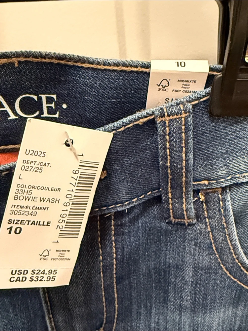 The Children's Place Blue Girls' Bowie Wash Denim Shorts